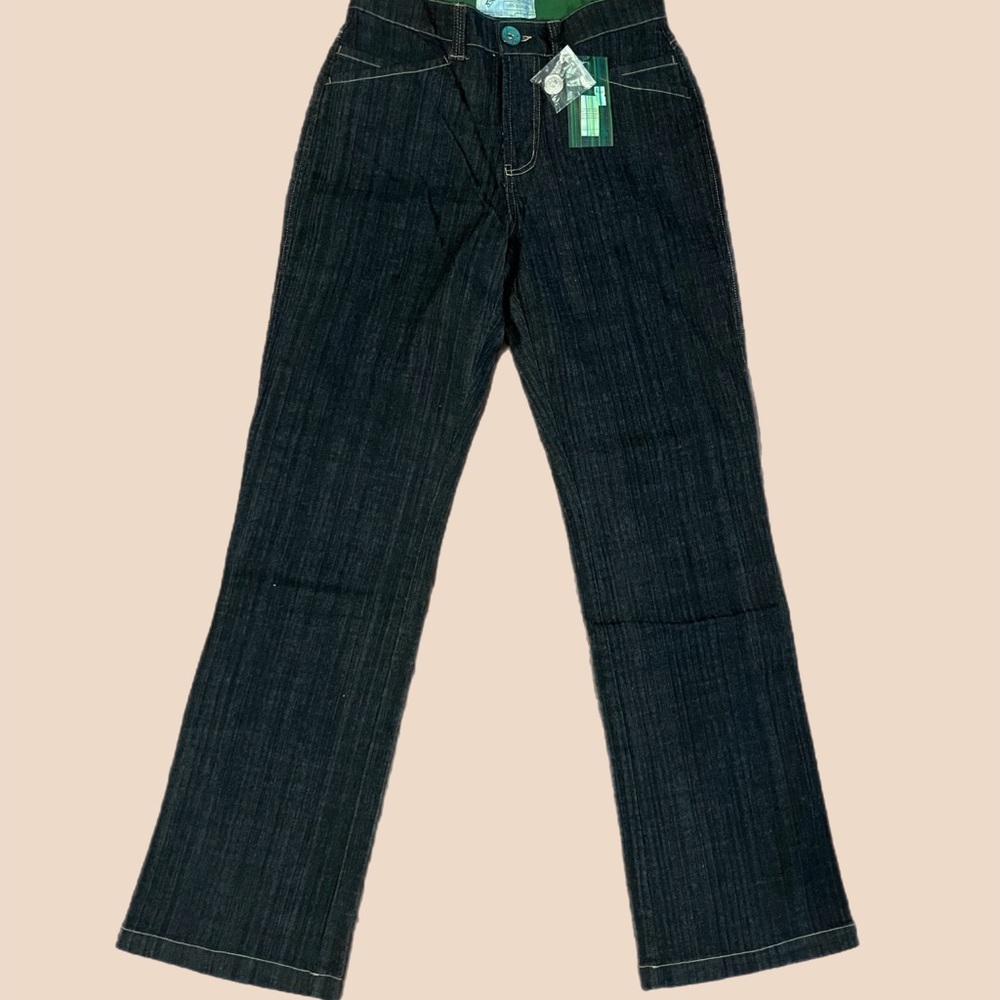 VINTAGE LOIS BRAND Classic High Waisted Black Boot Cut Jeans